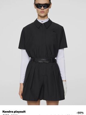 J.Lindeberg Black Technical Playsuit- SOLD OUT